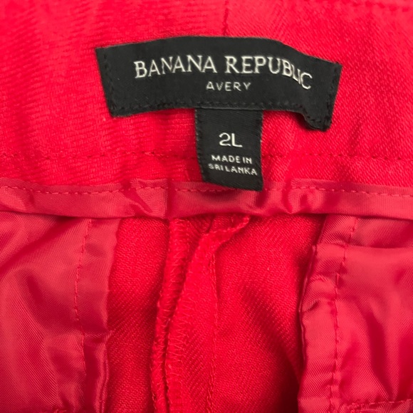 BR pre-loved banana republic Avery red pants 2L size 2 long - Picture 2 of 7